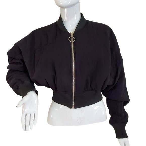 Silence + Noise Olive Bomber Jacket - Picture 2 of 10